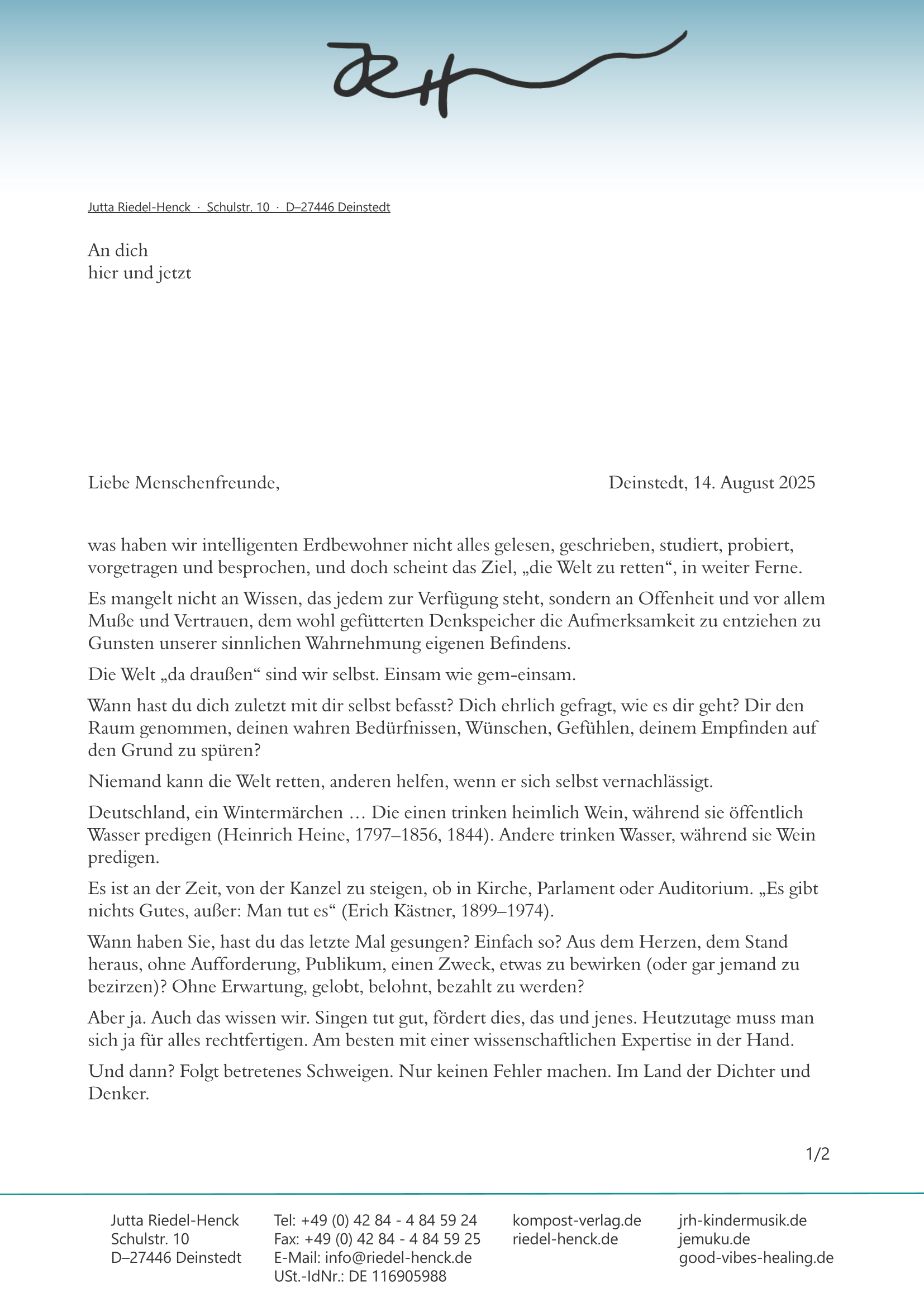 Rundbrief Seite 1